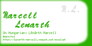 marcell lenarth business card