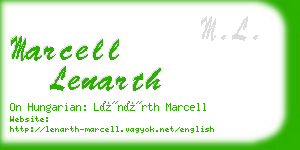 marcell lenarth business card